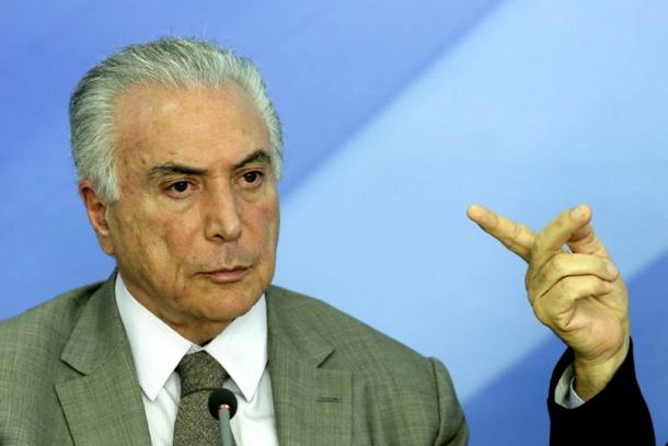 O presidente Michel Temer