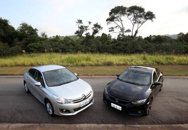 Comparativo: Honda Civic Sport x Citroën C4 Lounge THP