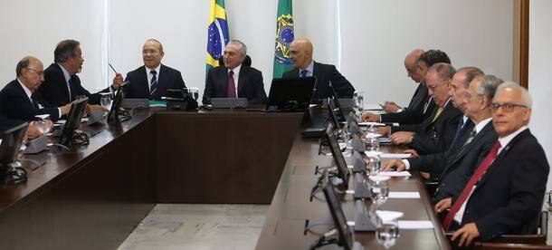 Reunião governo Temer