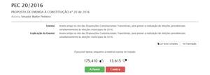 PEC das novas eleições