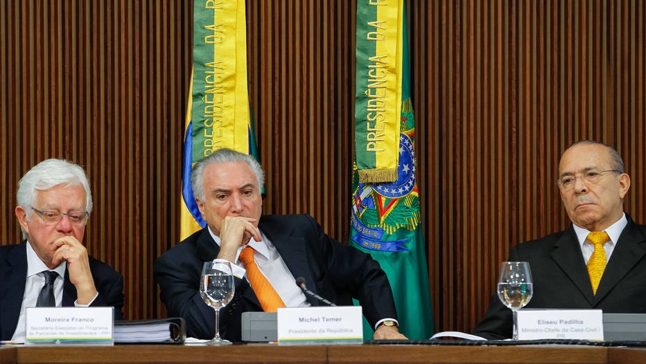 PF pede inclus&atilde;o de Temer, Padilha e Moreira Franco em inqu&eacute;rito