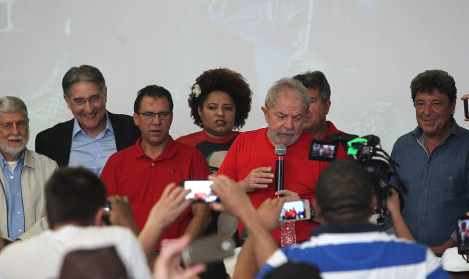 Luiz Marinho e Lula no Sindicato dos Metalurgicos de São Bernardo 