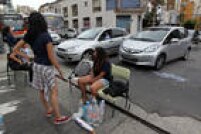 O local é para onde foram levados alguns estudantes que foram presos durante os protestos na Avenida São João.