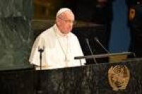 Papa Francisco discursa durante Assembleia-Geral das Nações Unidas em Nova York