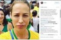 Luana Piovani registra sua presença em ato no Rio com publicação no Instagram