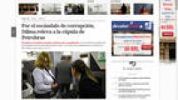 <p>O periódico argentino também recordou os casos de corrupção</p>