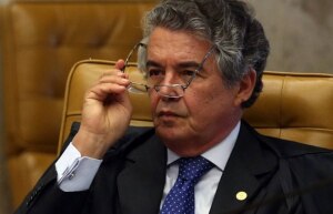 Ministro Marco Aurélio durante sessão do STF