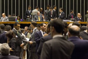 Plenário da Câmara, durante sessão 