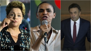 Montagem/Estadão - Dilma, Marina e Aécio, candidatos à Presidência