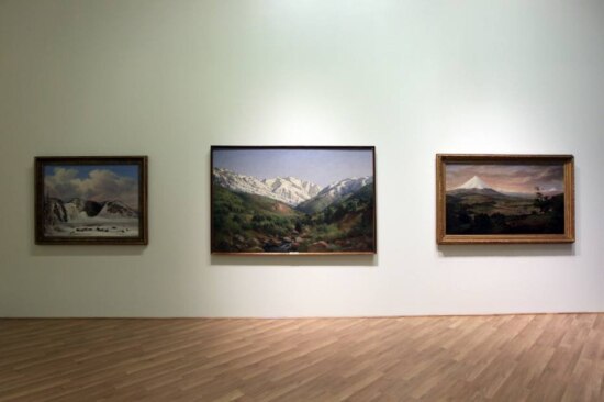 Vista de 'Paisagem nas Américas: Pinturas da Terra do Fogo ao Ártico', na Pinacoteca