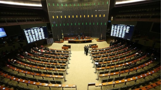 O plenário da Câmara dos Deputados