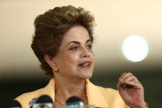 Wilton Junior/Estadão Presidente Dilma concedeu entrevista coletiva na base aérea de Brasília