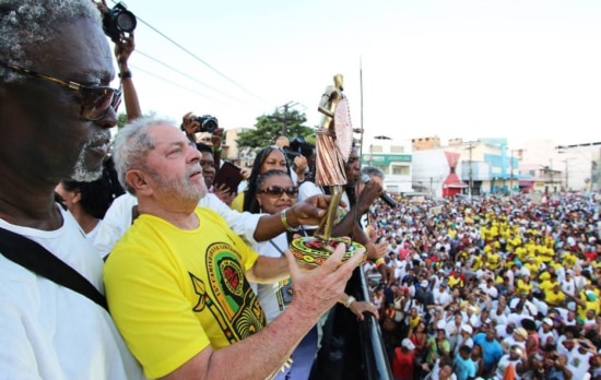 O ex-presidente Lula em Salvador