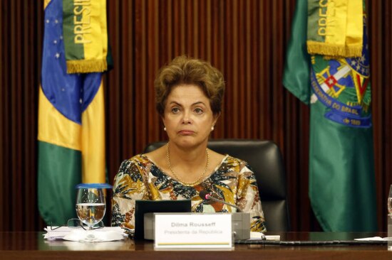 Presidente Dilma Rousseff durante reuniÃ£o com empresÃ¡rios da construÃ§Ã£o civil