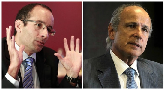 Os presidentes da Odebrecht, Marcelo Odebrecht&nbsp;(E)&nbsp;e da Andrade Gutierrez,&nbsp;Otávio Azevedo