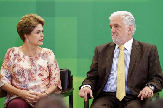 A presidente Dilma Rousseff e o ministro da Casa Civil, Jaques Wagner