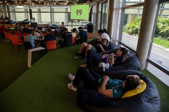Escritório da startup 99 em São Paulo. Foto: Amanda Perobelli/Estadao.