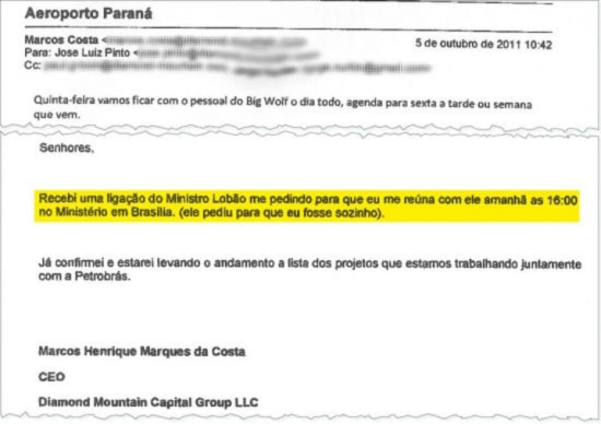 Primeiro mostra proximidade; segundo traz uma recomendação do ministro