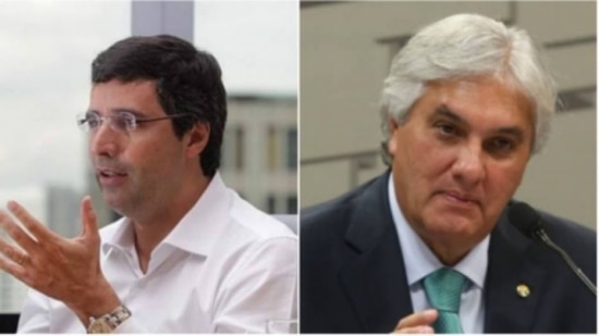 O banqueiro André Esteves e o senador Delcídio Amaral