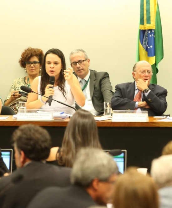 Reunião da Comissão de Impeachment contra a presidente Dilma Rousseff ouve os autores do pedido de afastamento, Janaina Paschoal e Miguel Reale Jr.