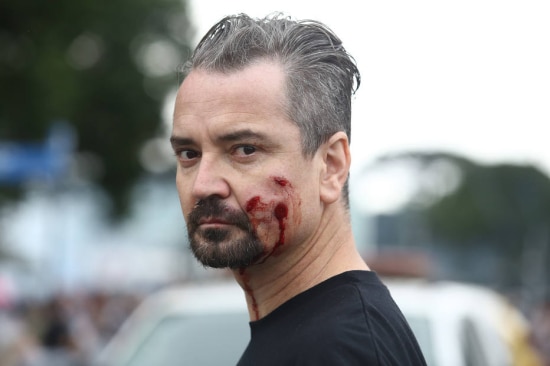 Bombas de gás lacrimogêneo e balas de borracha foram lançados contra os manifestantes&nbsp;