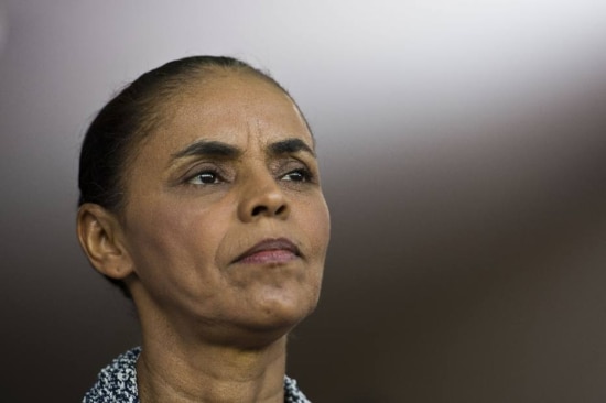 A candidata à Presidência derrotada no primeiro turno, Marina Silva