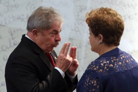 O ex-presidente Lula e a presidente Dilma Rousseff