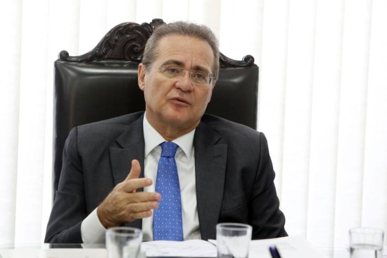 O presidente do Senado Renan Calheiros