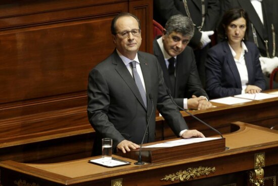 Hollande anuncia no Parlamento a ampliaÃ§Ã£o do estado de emergÃªncia