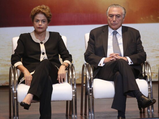 Dilma Rousseff e seu vice Michel Temer