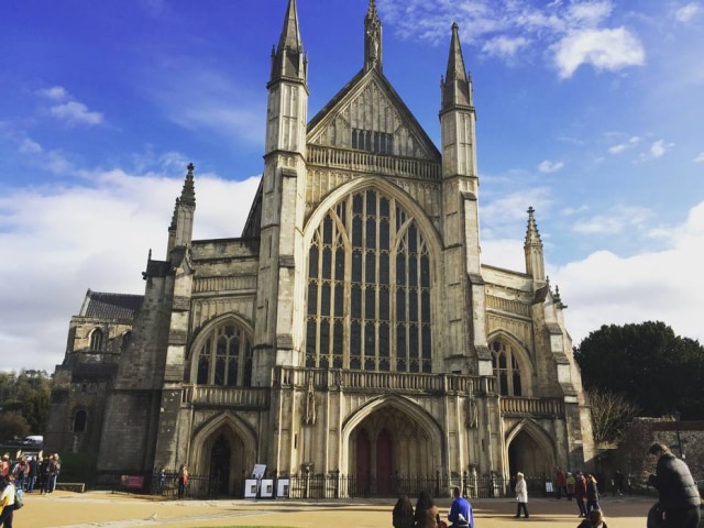 Luiz Fernando Toledo/Estadão Catedral de Winchester, onde Austen está sepultada