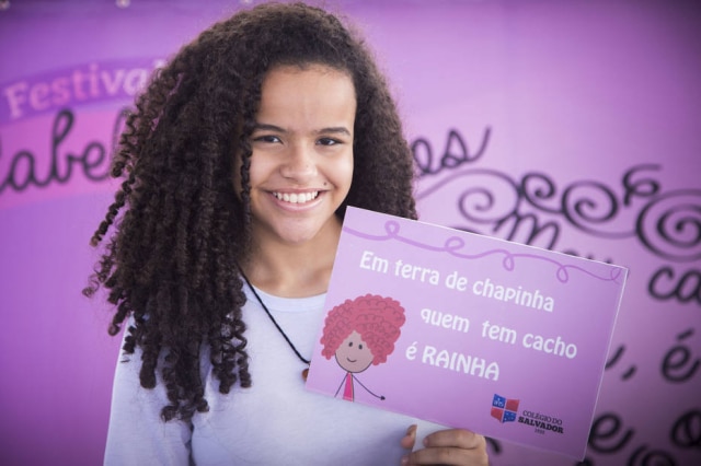 Festival de cabelos cacheados aconteceu em escola sergipana