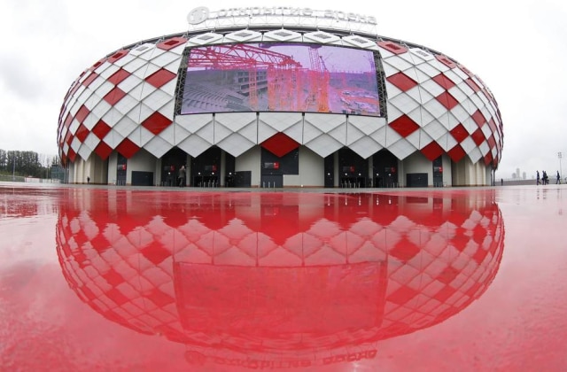 Sergei Karpukhin/Reuters Spartak Stadium, em Moscou, terá capacidade para quase 47 mil torcedores no Mundial
