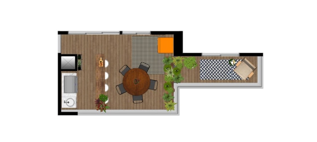 Estúdio Otto Felix/Divulgação A planta do projeto executado por Otto Felix