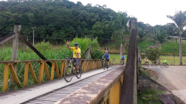 Adriana Moreira/Estadão Ciclistas chegam ao fim do primeiro dia de pedalada
