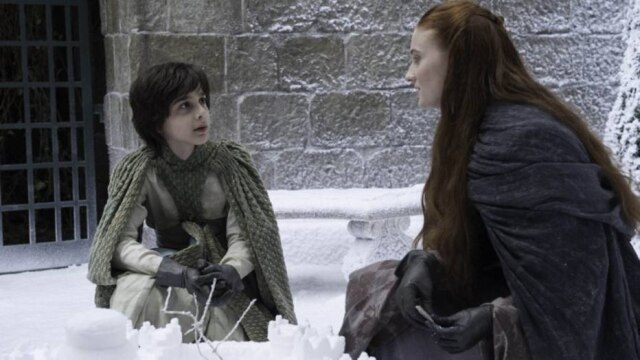 Lino Facioli em cena com Sophie Turner em 'Game of Thrones'