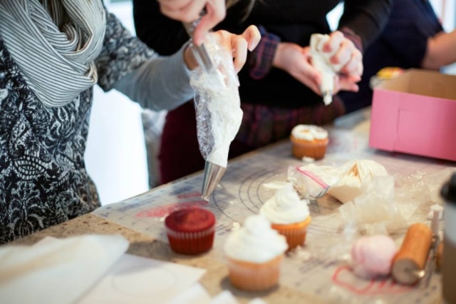 Dabble Confeitar cupcakes, uma opção em Chicago