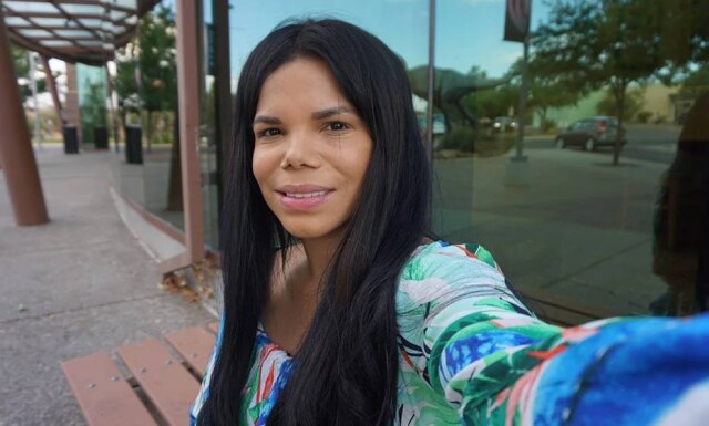 Dayane Alcantara Couto de Andrade / Acervo Pessoal Dayane Andrade, a 'Day Mccarthy', em viagem nos Estados Unidos