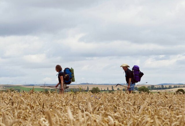 Felix Ordonez/Reuters Peregrinos em Atapuerca, nas proximidades de Burgos