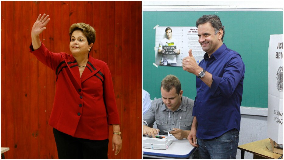 Dida Sampaio/Evelson de Freitas/Estadão - Dilma vota no RS, Aécio em BH