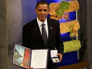 Barack Obama recebe Pr&ecirc;mio Nobel da Paz em 2009 - Divulga&ccedil;&atilde;o/ Casa Branca