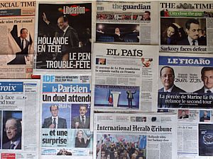 Fran&ccedil;ois Hollande e Nicolas Sarkozy retomam campanhas na Fran&ccedil;a