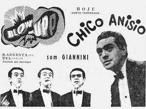 Veja a trajetória e entrevistas de Chico Anysio nas páginas do Estado e do JT - Reprodução/ JT 24/10/1968 Veja a trajetória e entrevistas de Chico Anysio nas páginas do Estado e do JT - Reprodução/ JT 24/10/1968