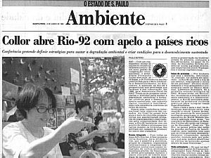A conferência da Eco+92 nas páginas do Jornal 'O Estado de S. Paulo'