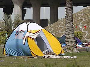 Manifestantes ocupam praça na capital do Bahrein
