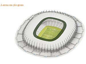 O maior est&aacute;dio do Norte e Nordeste - Arte/Estad&atilde;o
