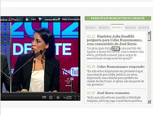 Reveja o debate na &iacute;ntegra
