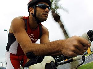 Recentemente, ele completou a prova de resistência Ironman - Jonne Roriz/AE Recentemente, ele completou a prova de resistência Ironman - Jonne Roriz/AE