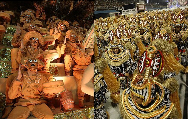 Detalhes dos desfiles da Unidos da Tijuca e Mocidade Alegre