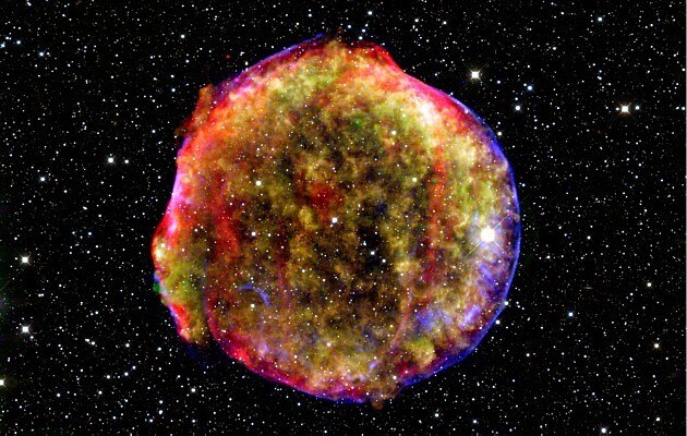 Uma supernova do tipo Ia, como as estudadas pelos pesquisadores que ganharam o Nobel de Física de 2011 - Divulgação/Nasa